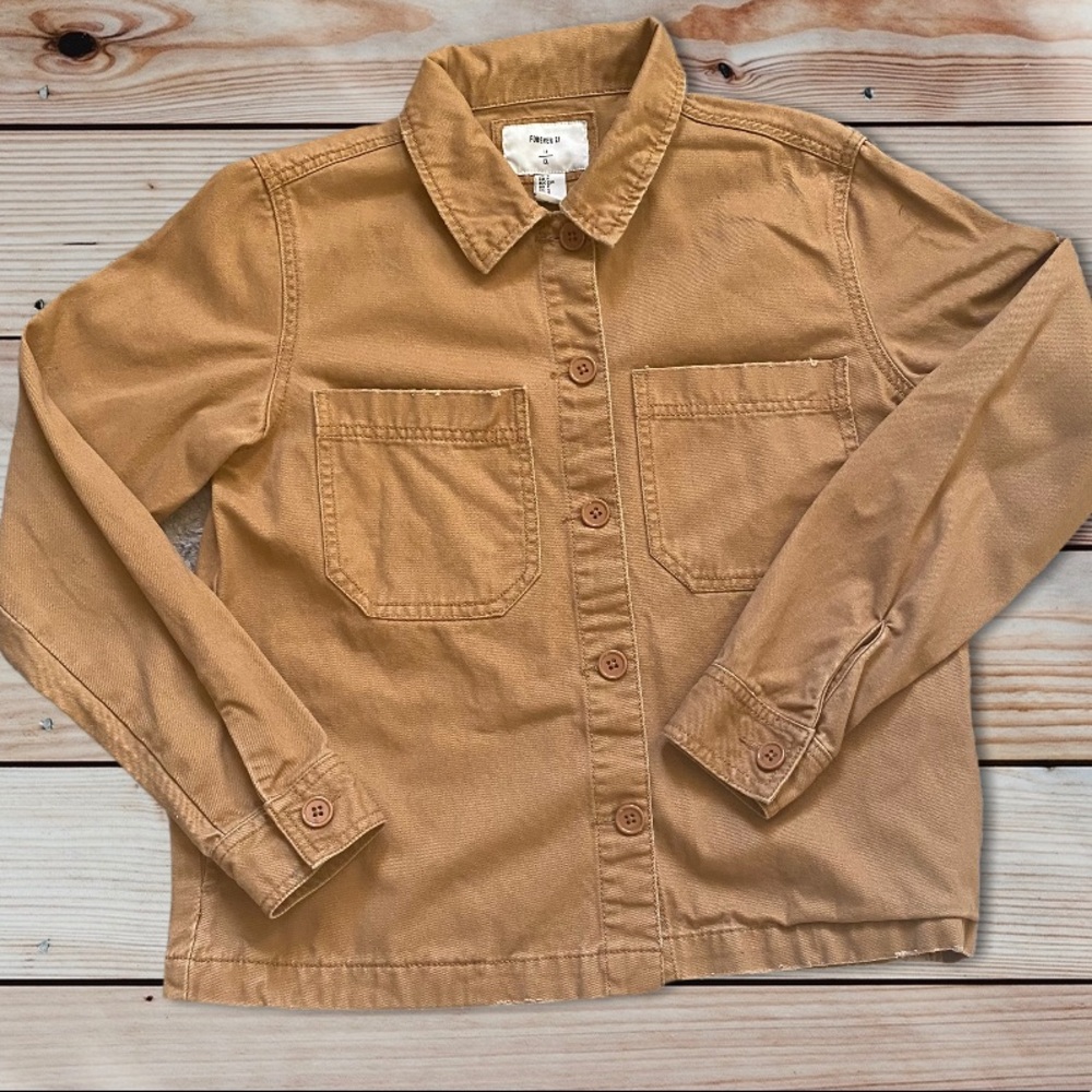 Forever 21 Women Size Small Khaki Collar jacket